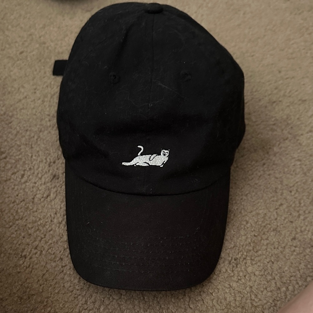 Ripndip Black Cap with White Logo